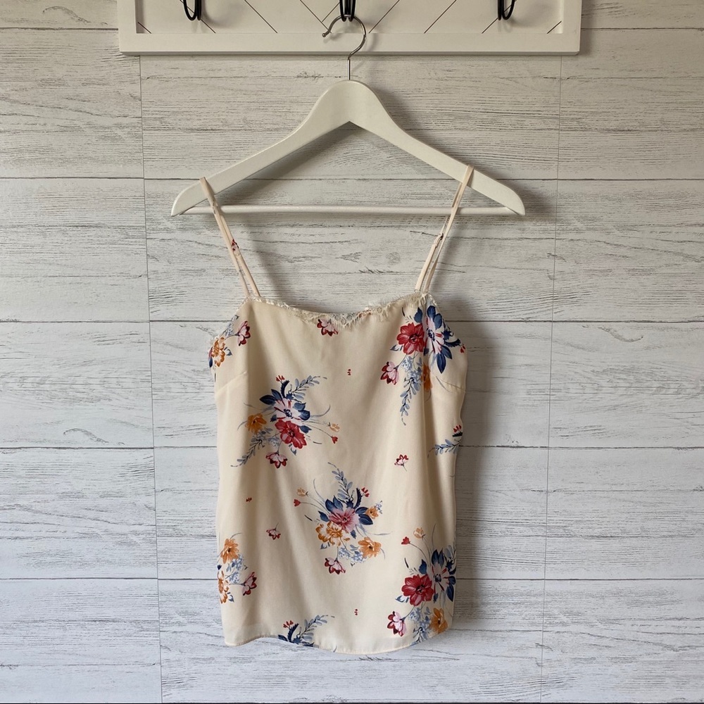 Socialite Floral Print Tank Top Sz XS